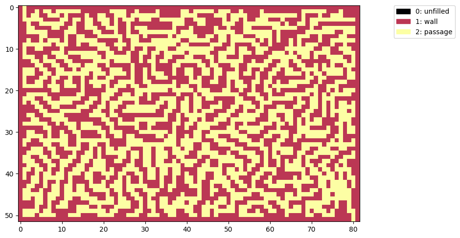 brain coral generated maze