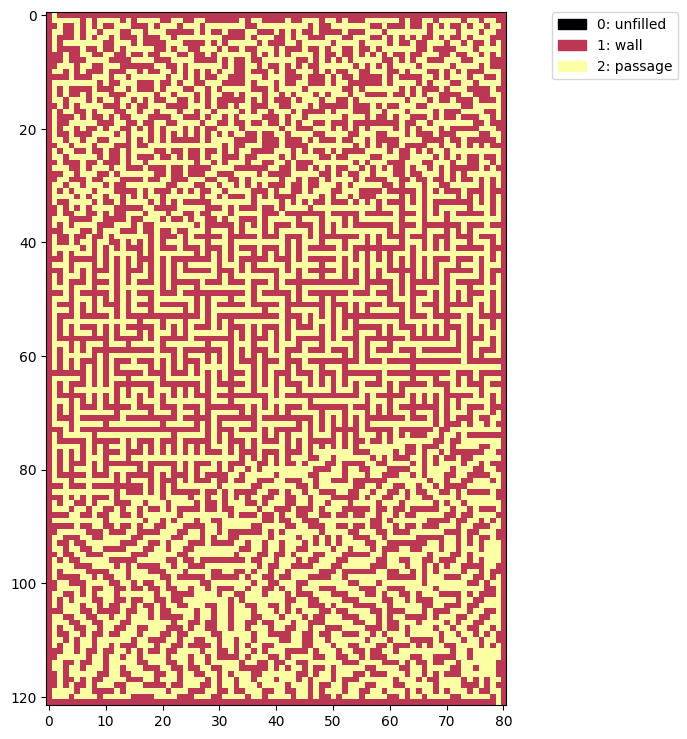 custom generated maze